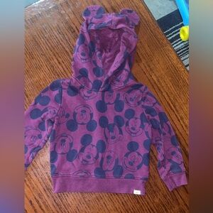 Kids Purple Mickey Mouse Hoodie